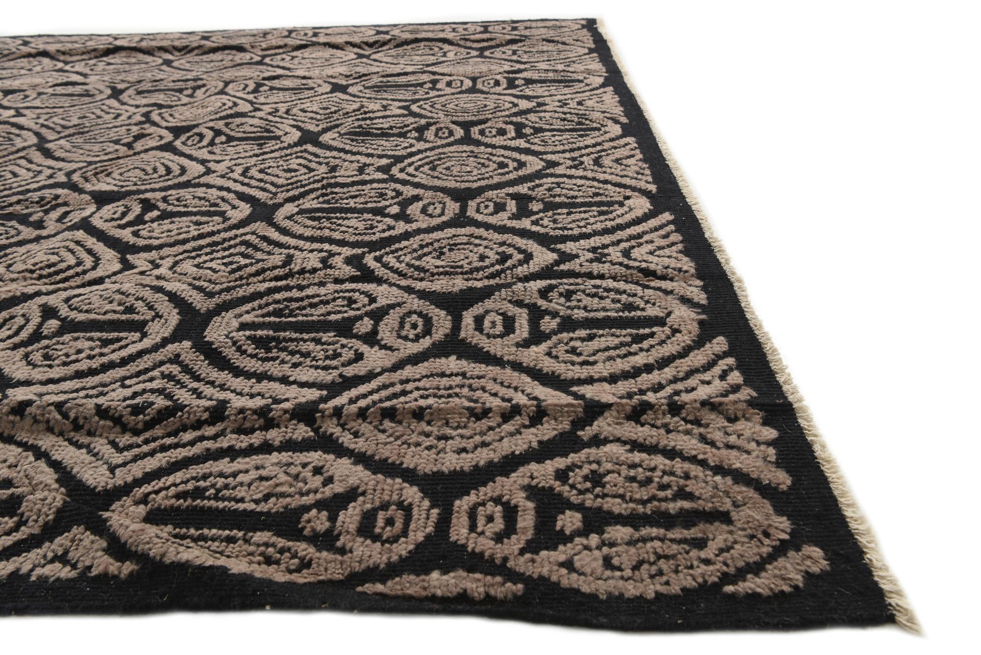 8' x 10' 7 Hand Knotted Darya Wool Rug