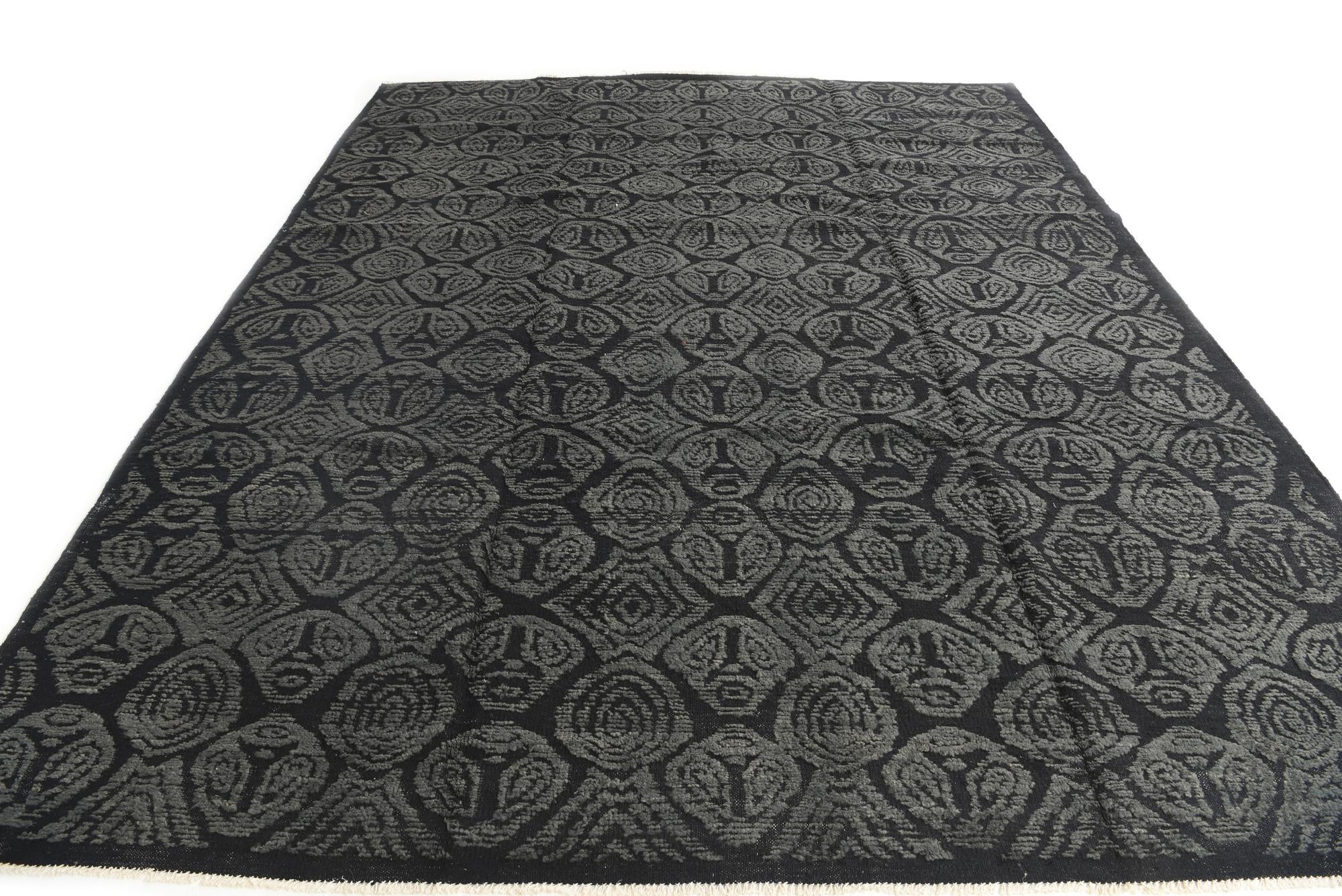9' 9 x 12' 2 Hand Knotted Darya Wool Rug