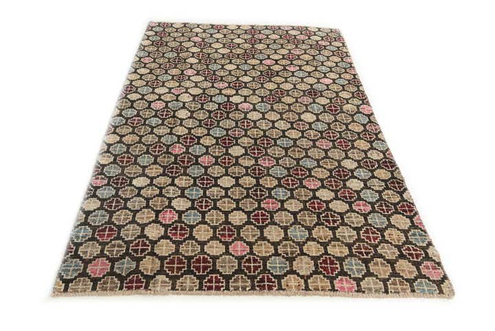 4' 10 x 7' 9 Hand Knotted Darya Wool Rug