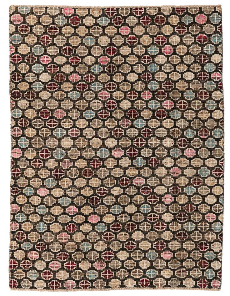 Detail image of 4' 10 x 7' 9 Hand Knotted Darya Wool Rug