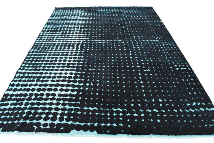 8' x 10' 5 Hand Knotted Darya Wool Rug