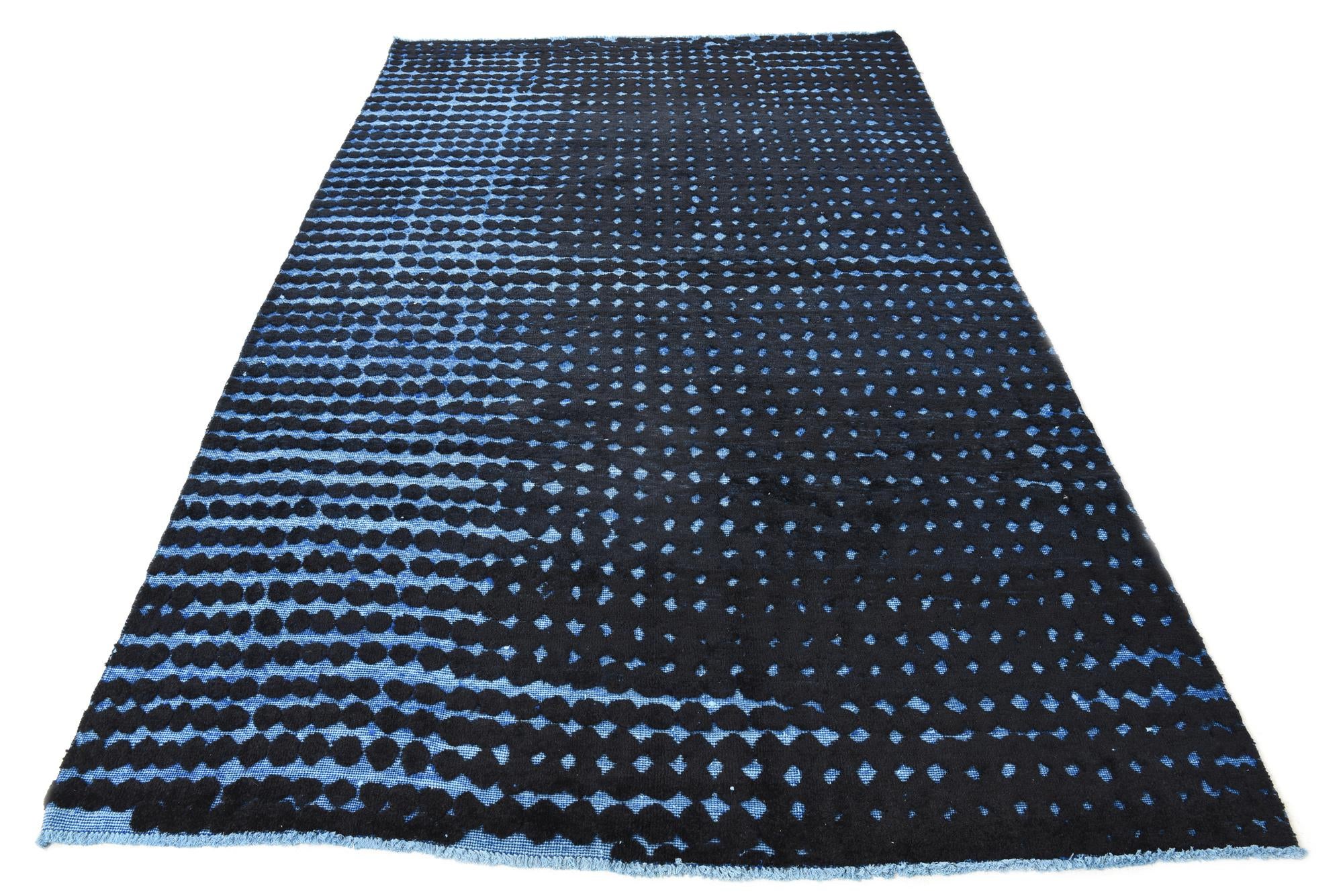 6' 4 x 10' 3 Hand Knotted Darya Wool Rug