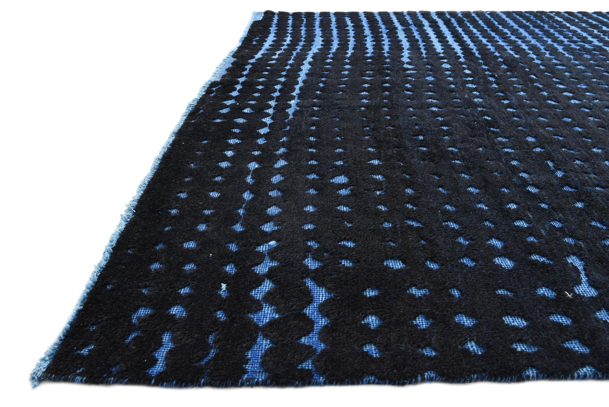 6' 4 x 10' 3 Hand Knotted Darya Wool Rug