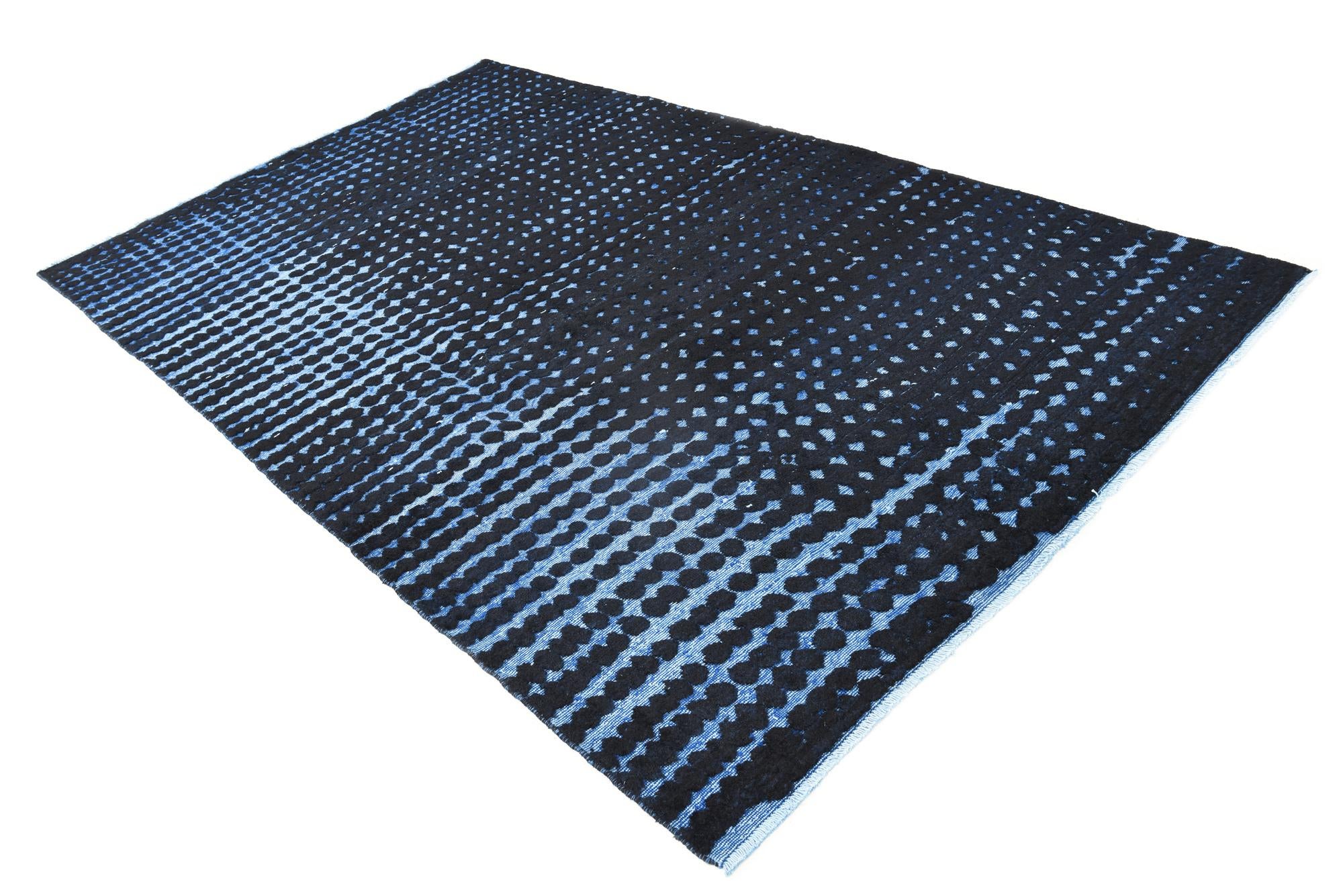 6' 4 x 10' 4 Hand Knotted Darya Wool Rug