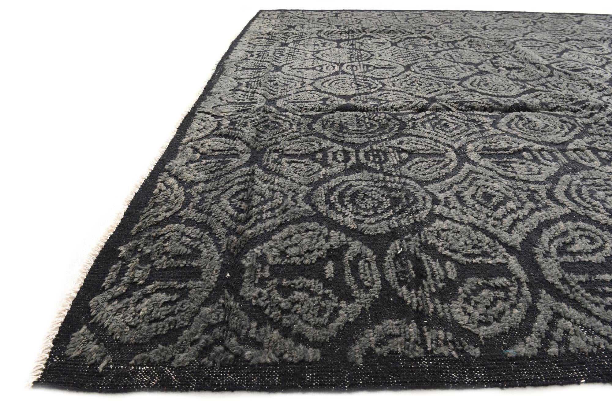 9' 8 x 12' 1 Hand Knotted Darya Wool Rug
