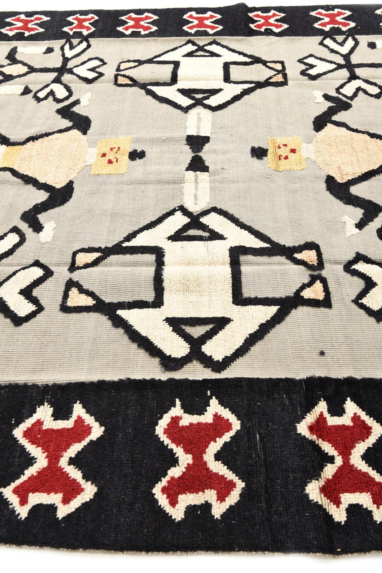 9' x 12' 5 Hand Knotted Darya Wool Rug