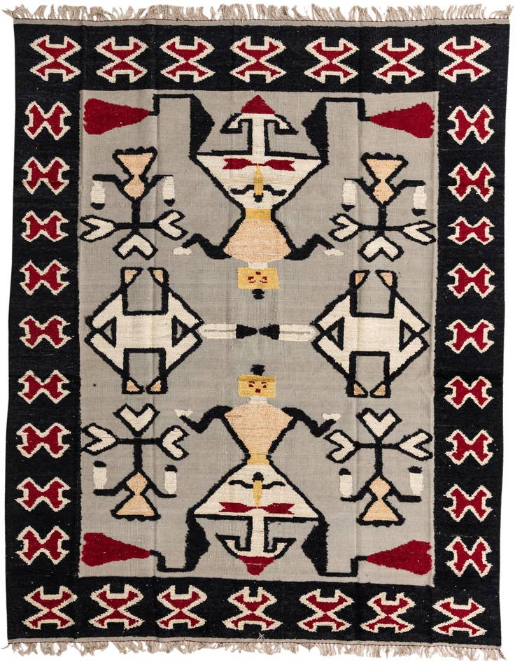 Detail image of 9' x 12' 5 Hand Knotted Darya Wool Rug