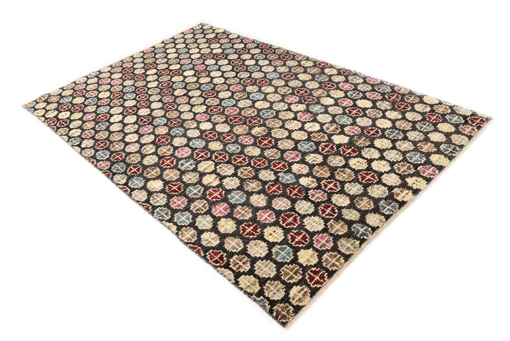 5' 2 x 7' 10 Hand Knotted Darya Wool Rug