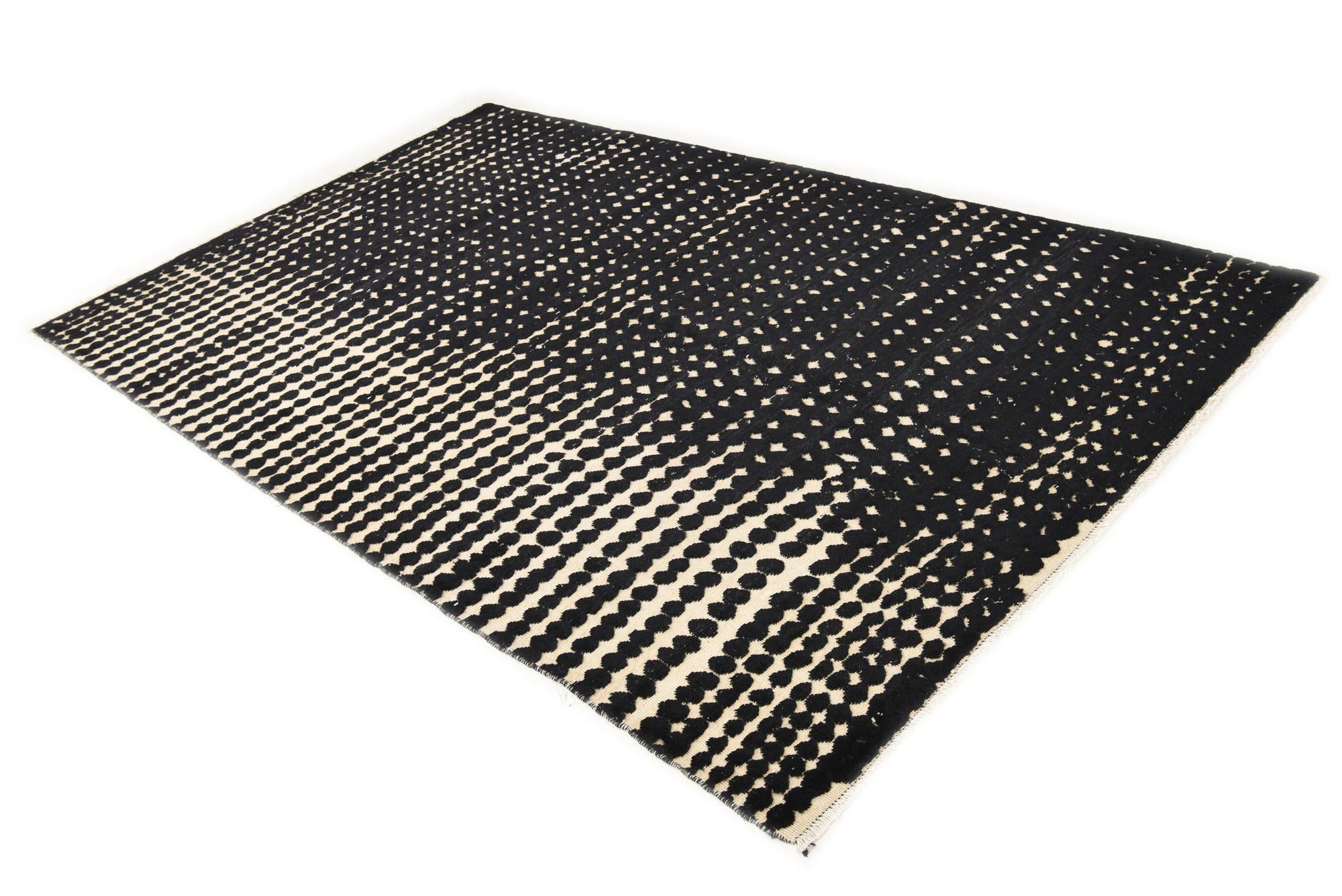 6' 6 x 10' 3 Hand Knotted Darya Wool Rug