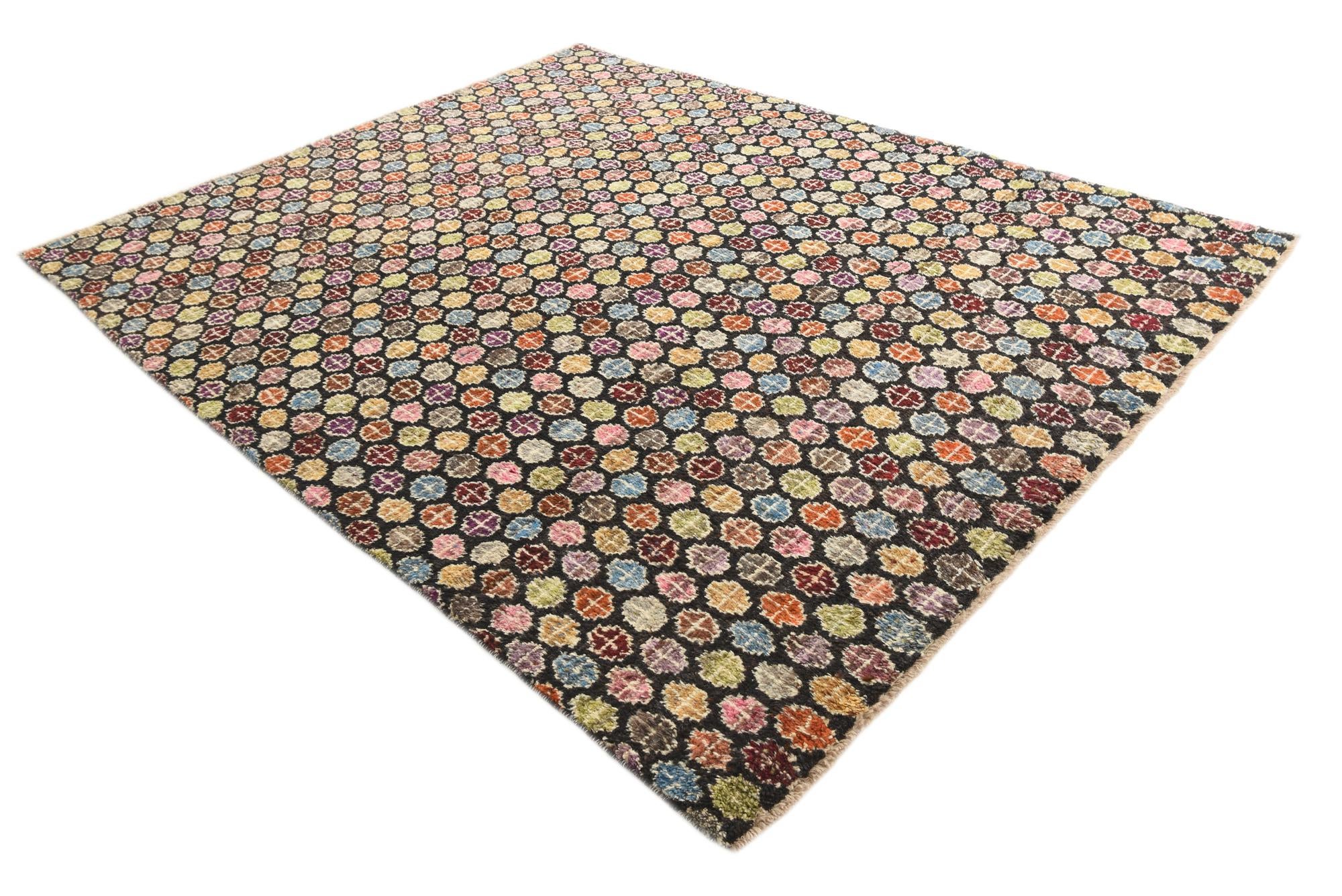 8' x 9' 10 Hand Knotted Darya Wool Rug