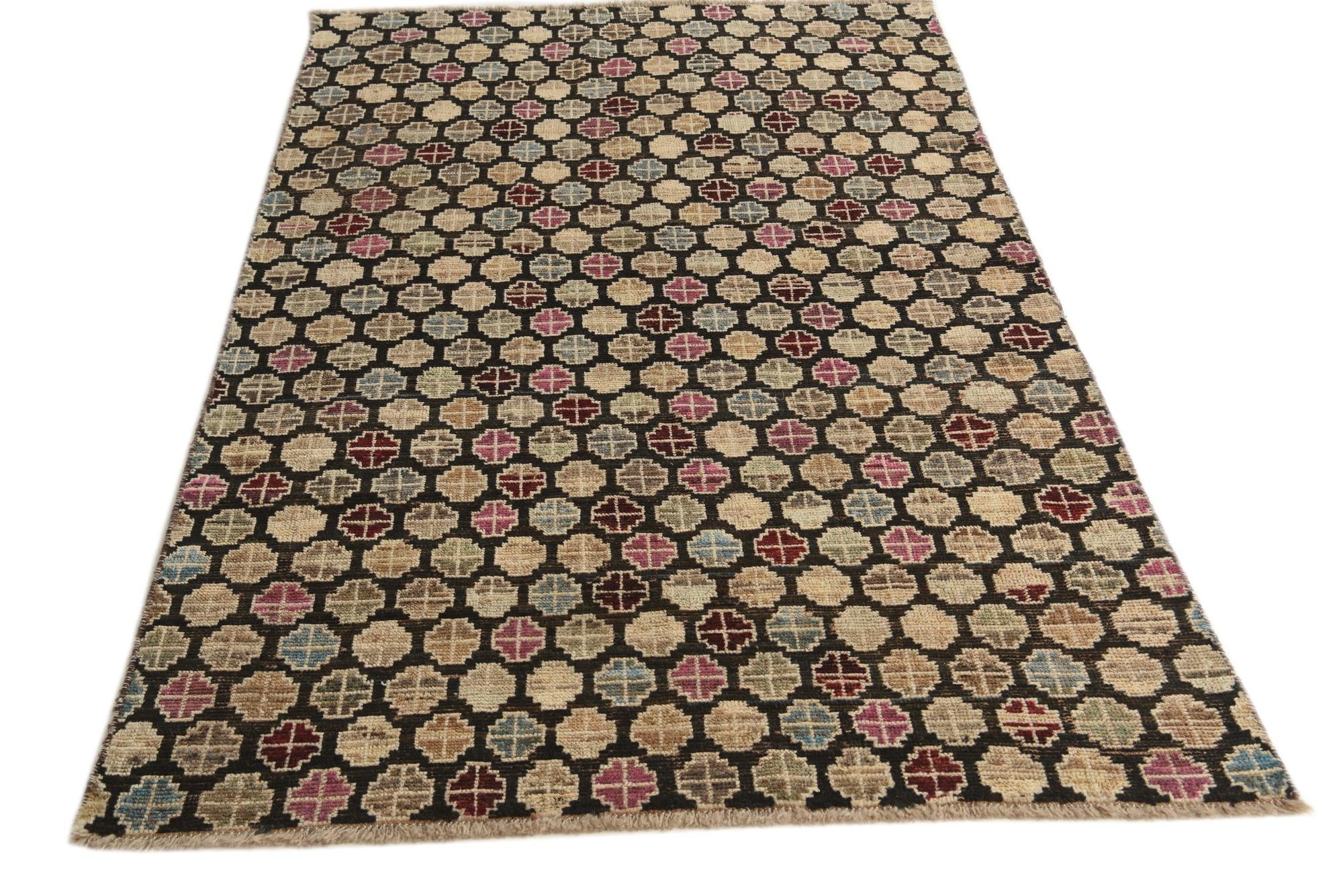 5' x 8' Hand Knotted Darya Wool Rug