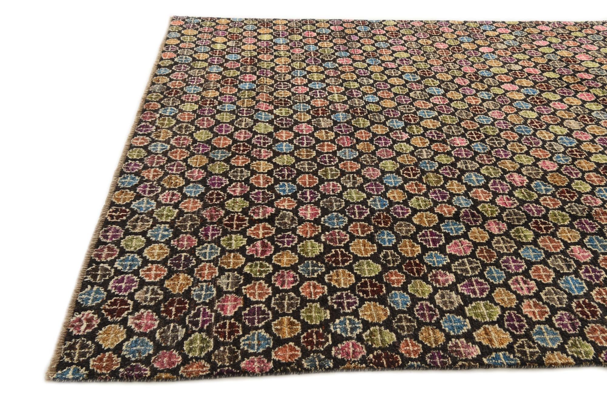 9' x 12' 3 Hand Knotted Darya Wool Rug