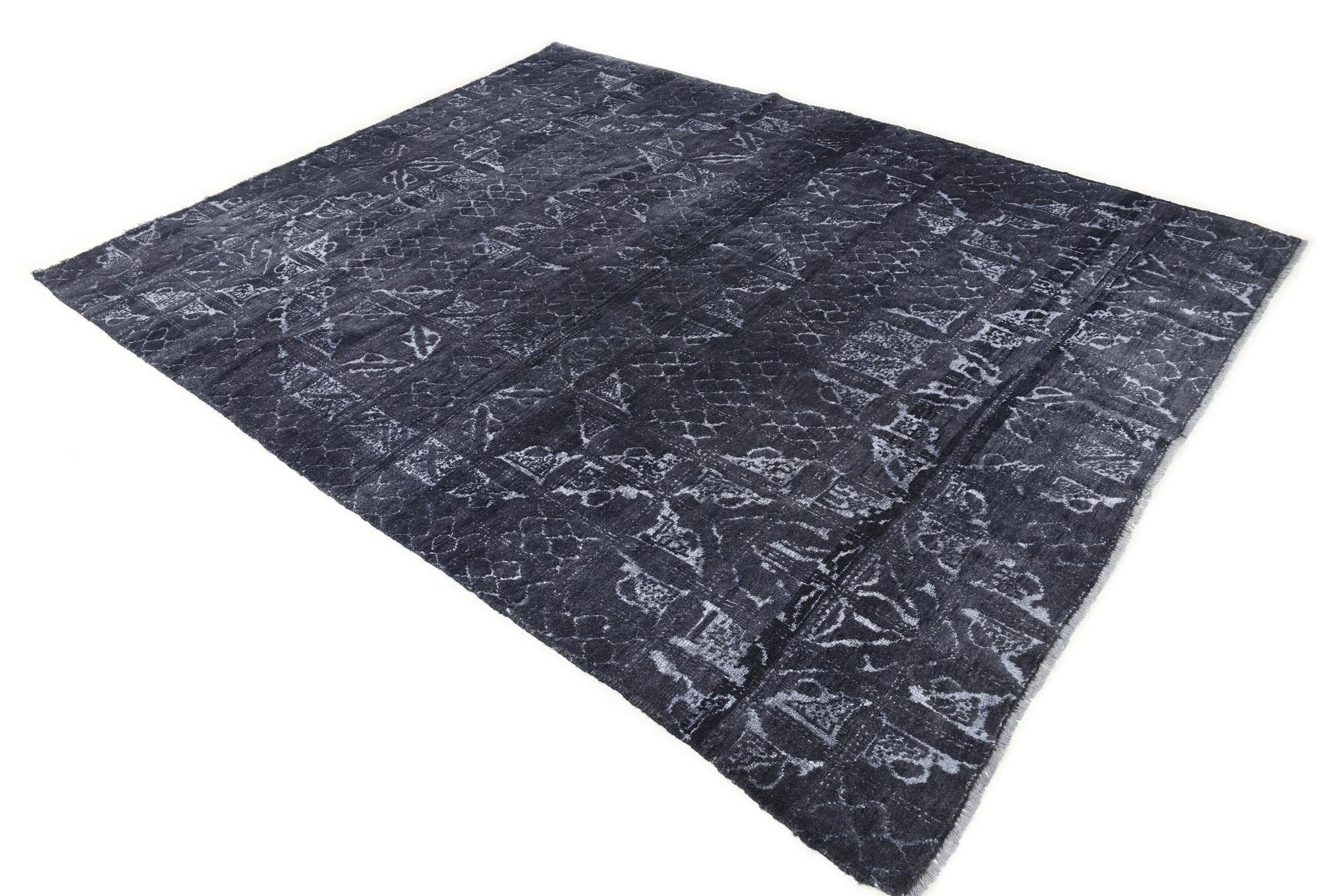 7' 8 x 10' Hand Knotted Darya Wool Rug