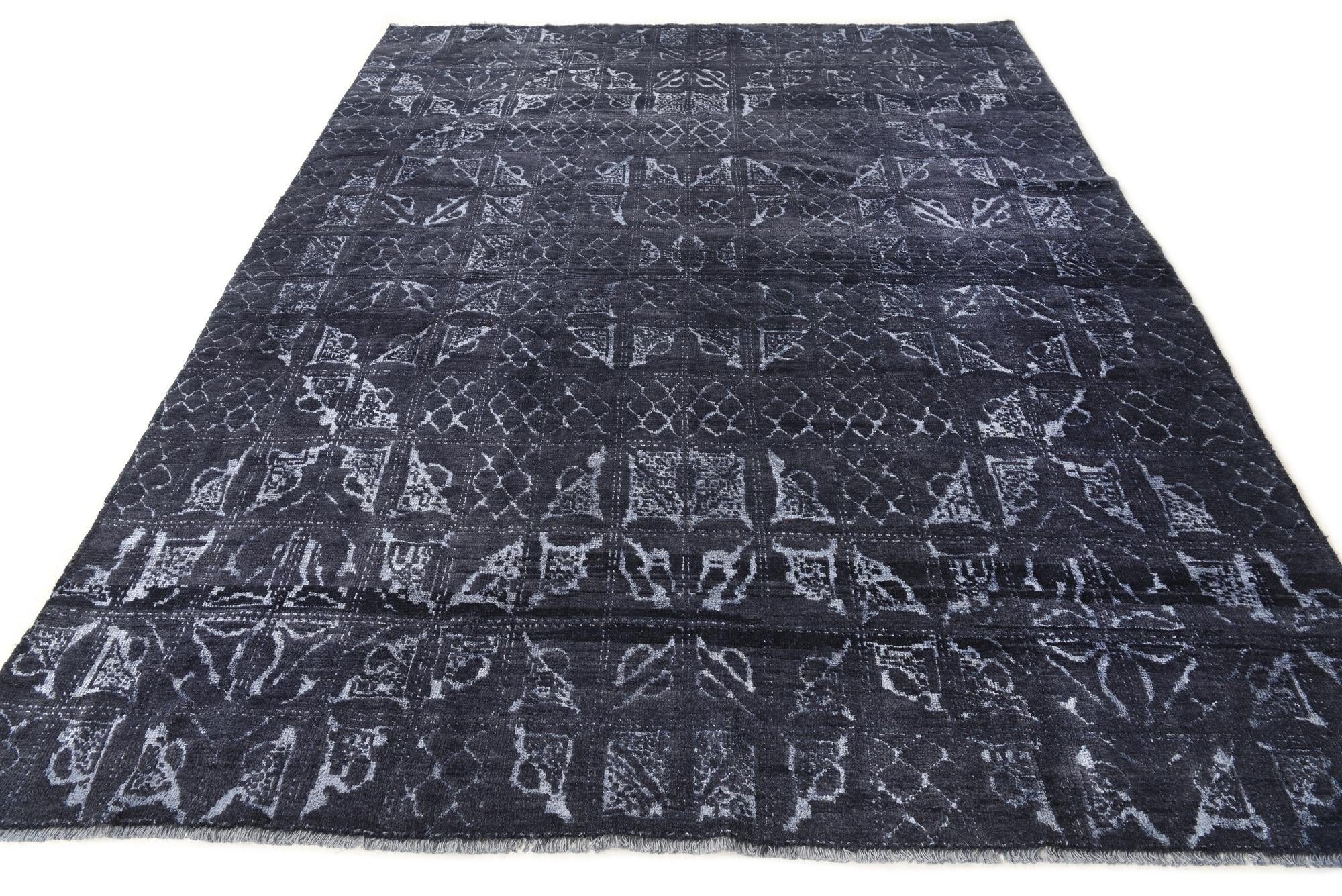 7' 8 x 10' Hand Knotted Darya Wool Rug