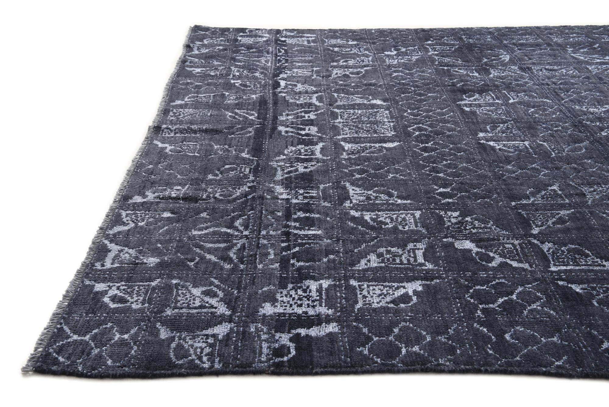 7' 8 x 10' Hand Knotted Darya Wool Rug