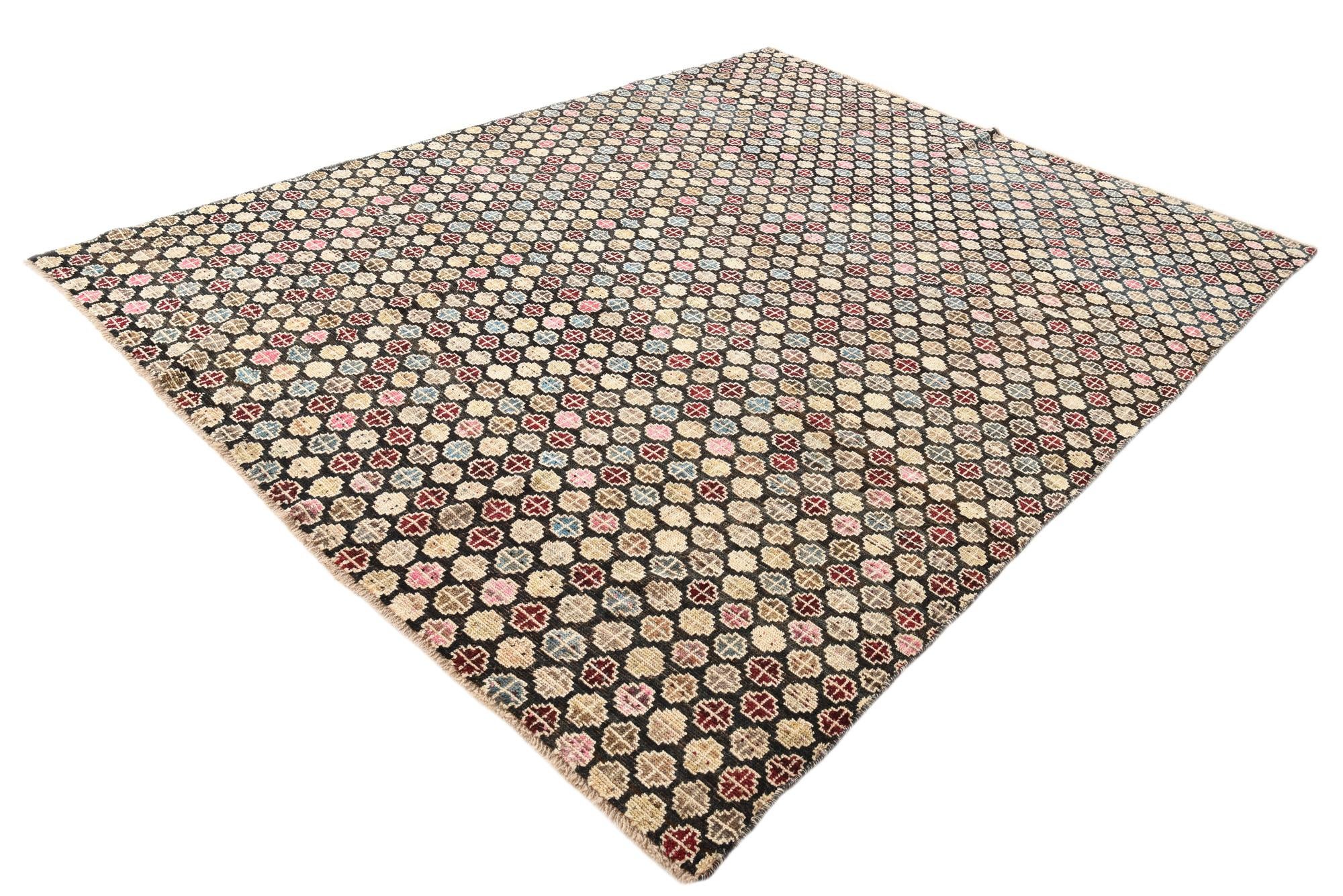 9' x 11' 7 Hand Knotted Darya Wool Rug
