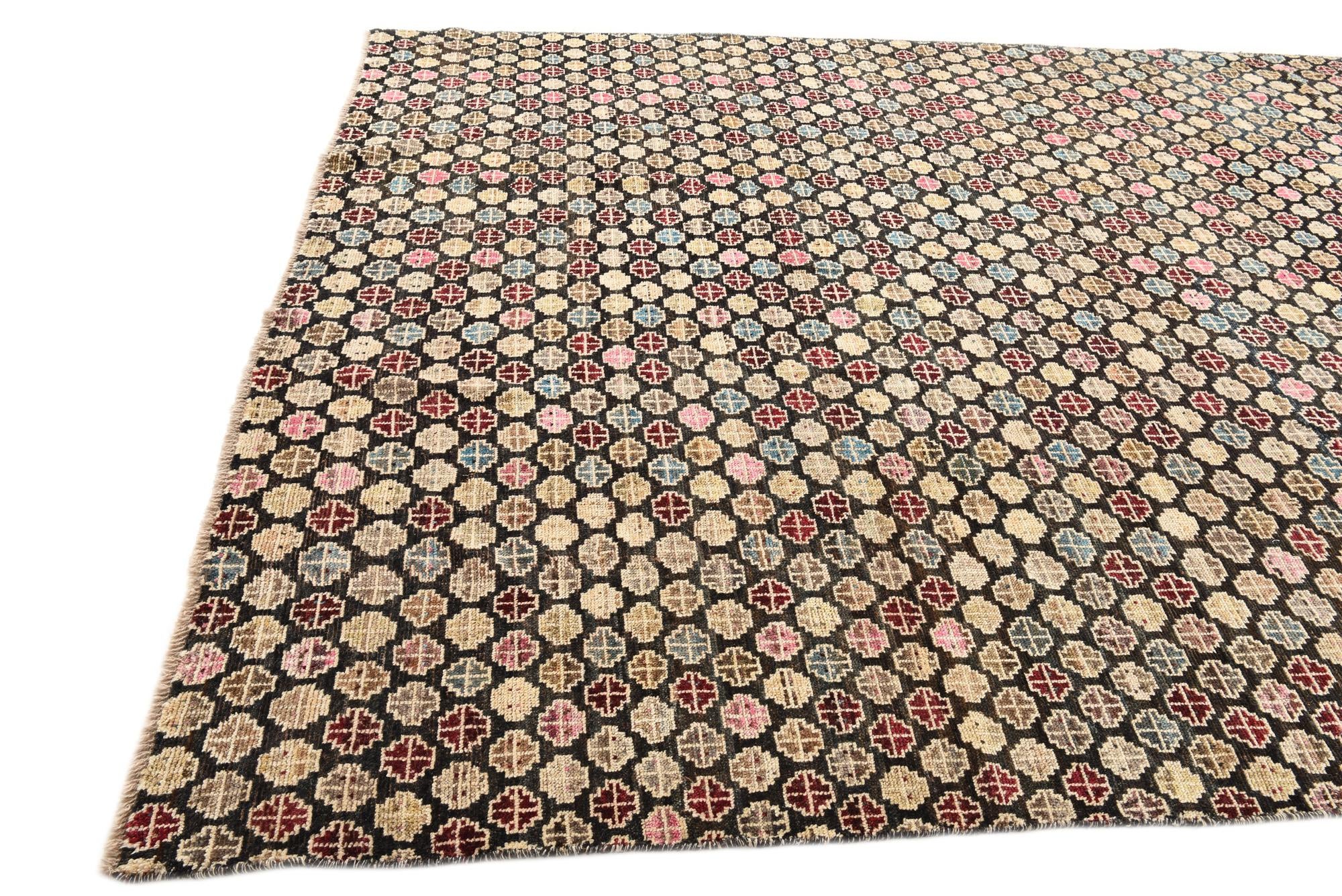 9' x 11' 7 Hand Knotted Darya Wool Rug