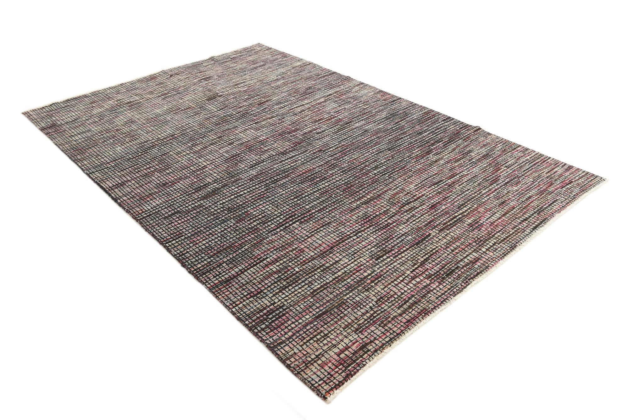 6' 8 x 10' Hand Knotted Darya Wool Rug