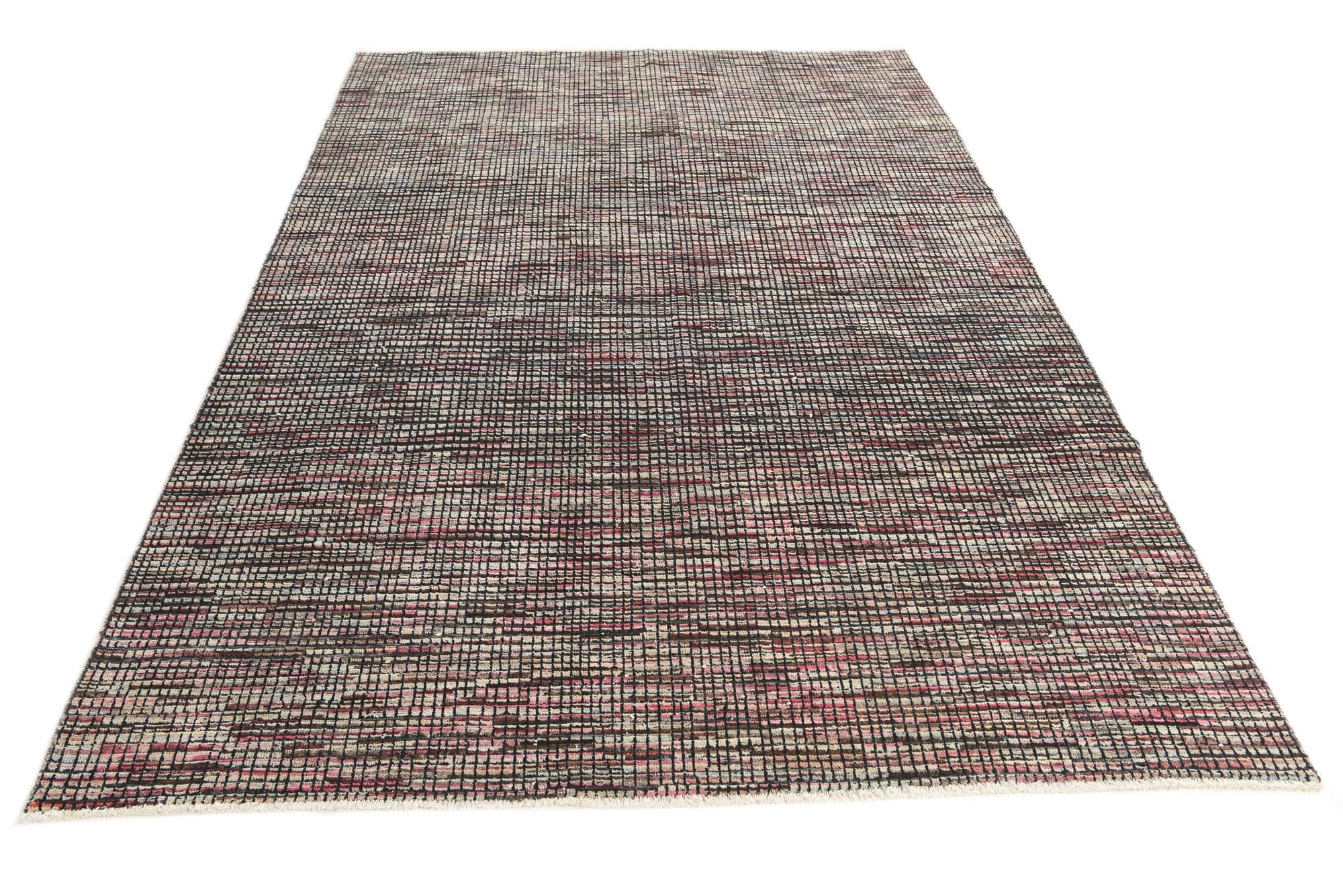 6' 8 x 10' Hand Knotted Darya Wool Rug