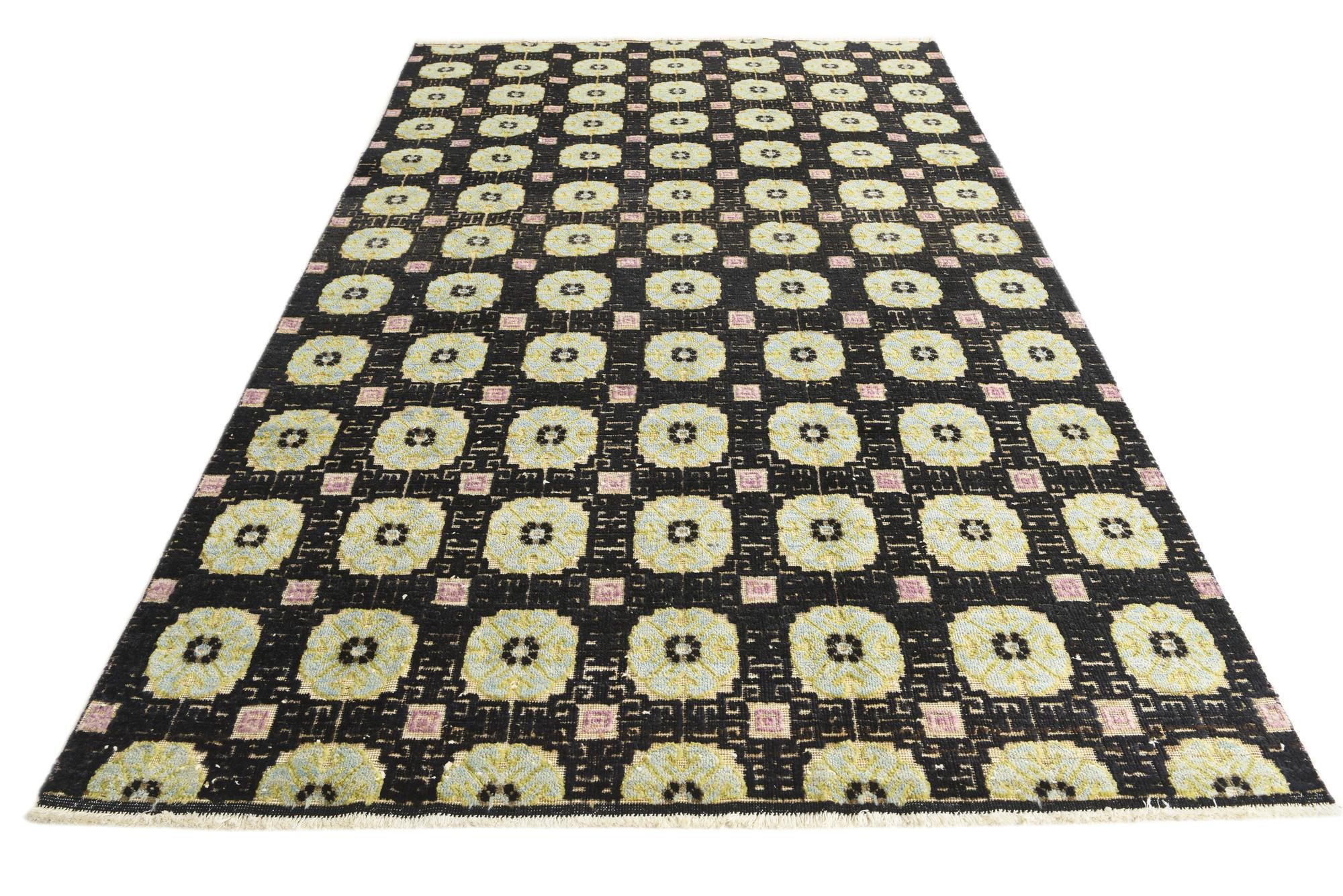 6' 5 x 10' 3 Hand Knotted Darya Wool Rug