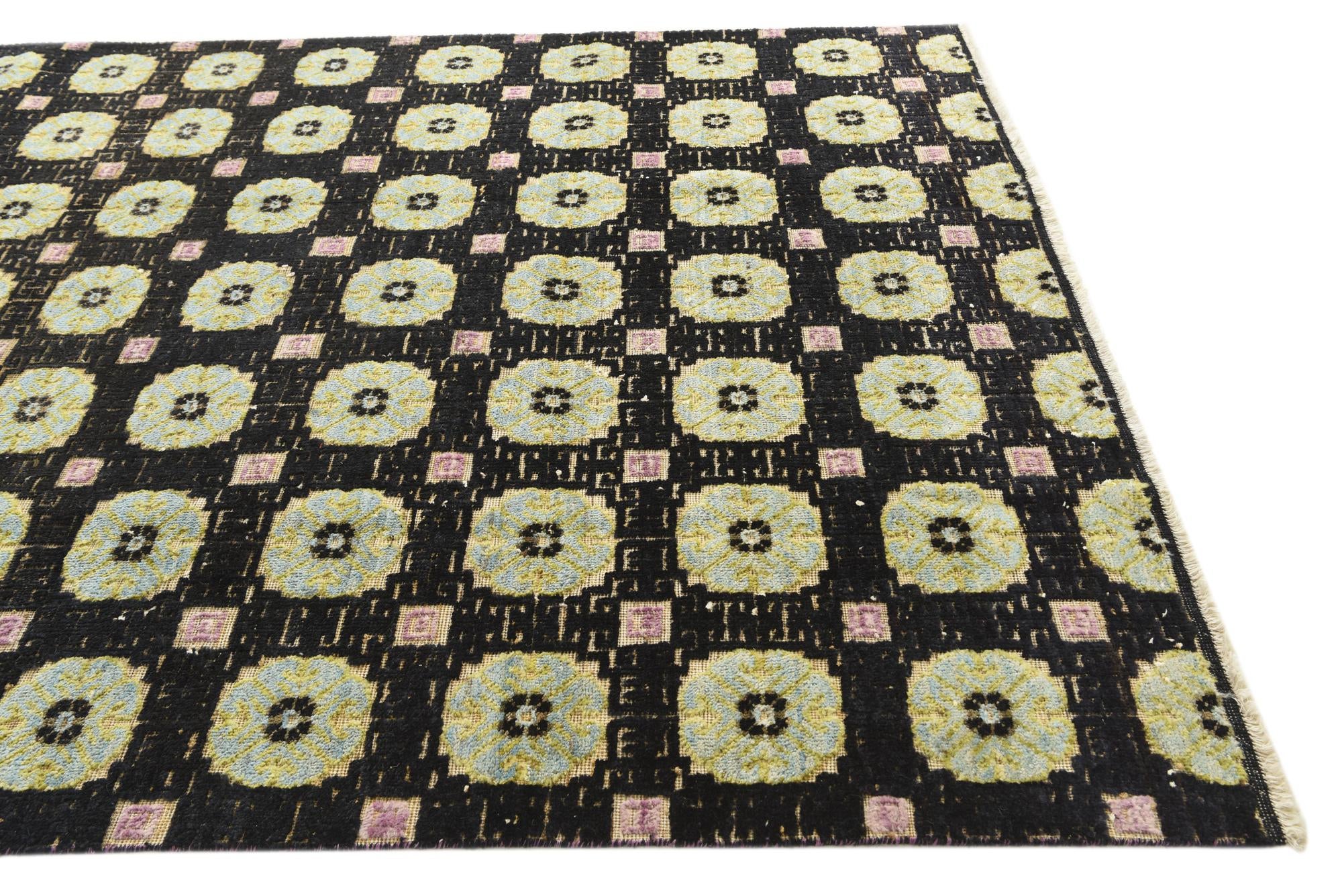 6' 5 x 10' 3 Hand Knotted Darya Wool Rug
