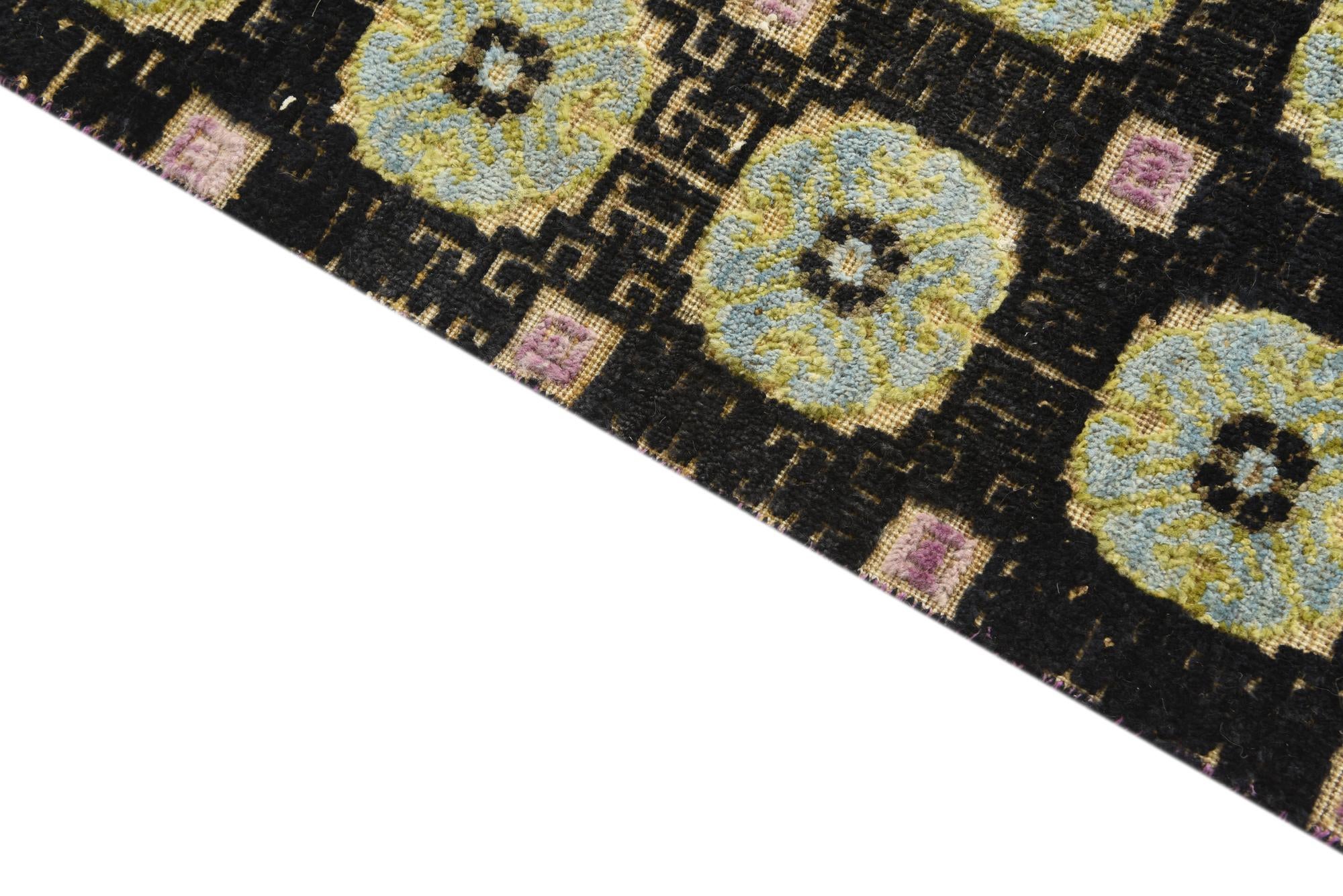 6' 5 x 10' 3 Hand Knotted Darya Wool Rug