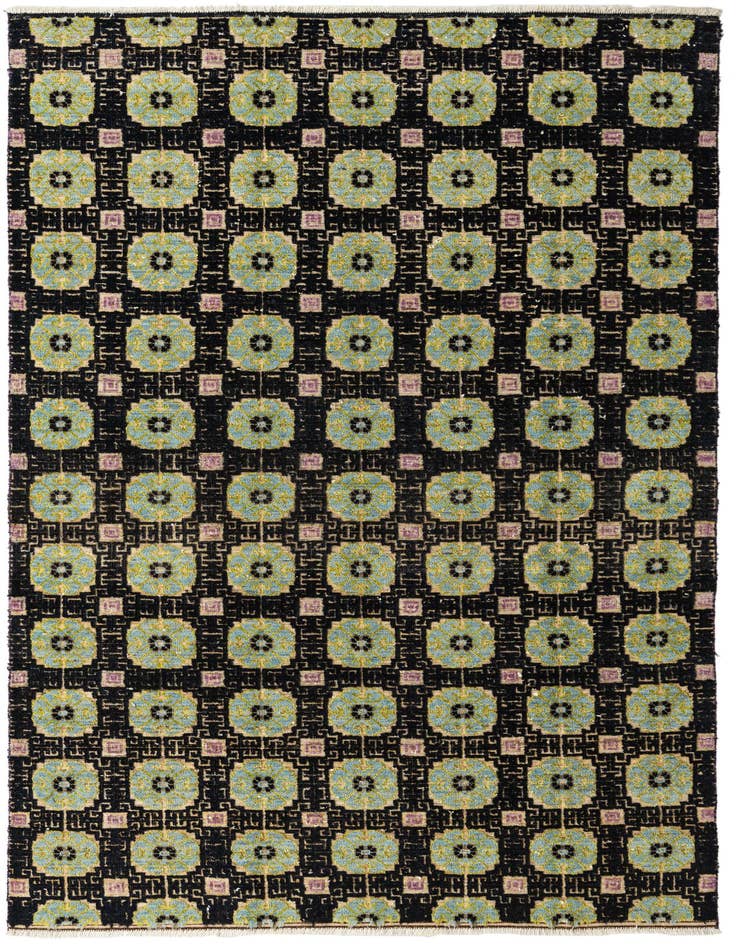 Detail image of 6' 5 x 10' 3 Hand Knotted Darya Wool Rug
