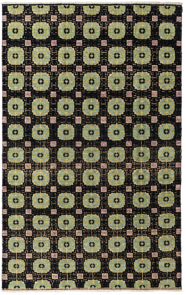 Detail image of 6' 5 x 10' 3 Hand Knotted Darya Wool Rug