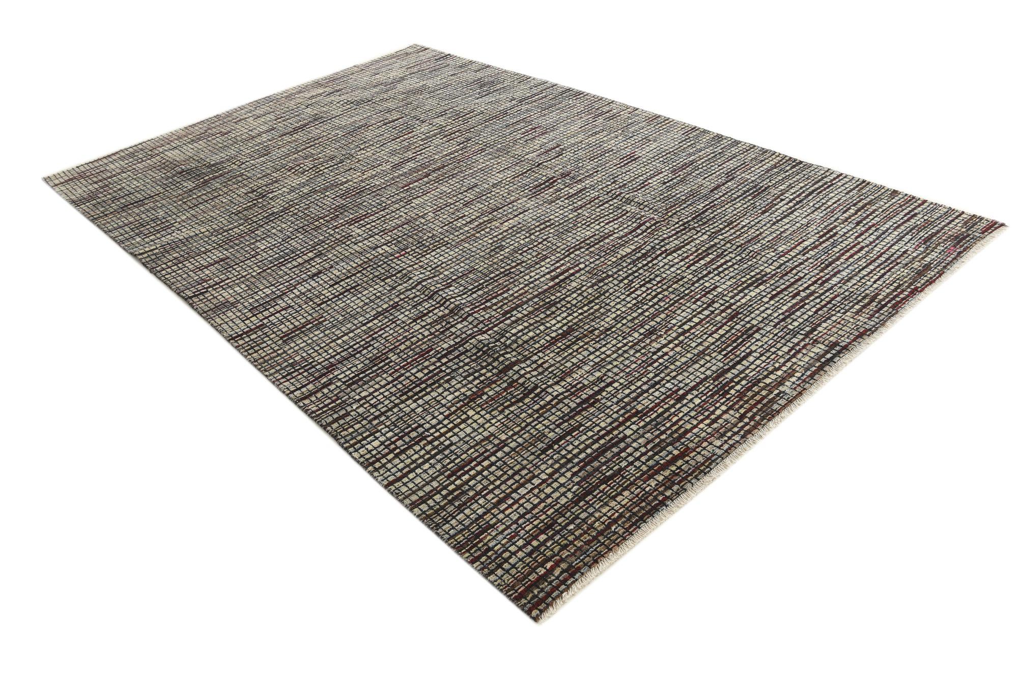 6' 7 x 10' 1 Hand Knotted Darya Wool Rug