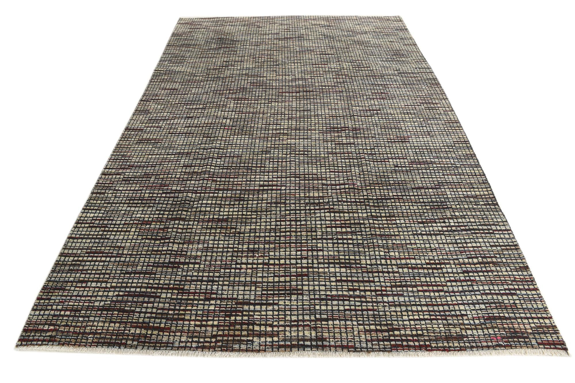 6' 7 x 10' 1 Hand Knotted Darya Wool Rug