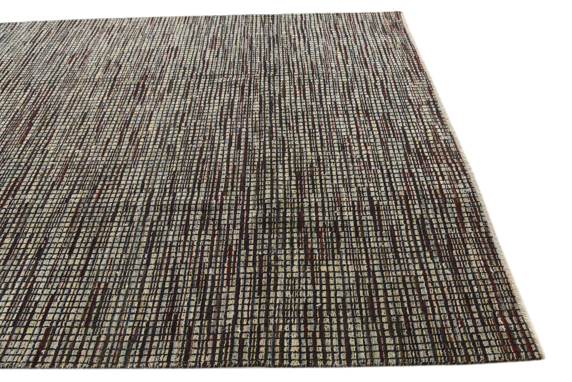 6' 7 x 10' 1 Hand Knotted Darya Wool Rug