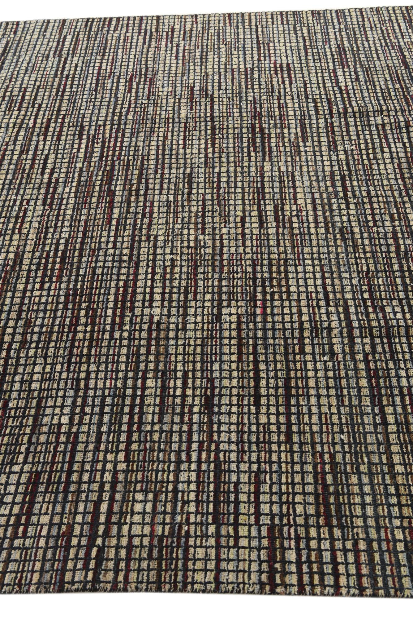 6' 7 x 10' 1 Hand Knotted Darya Wool Rug