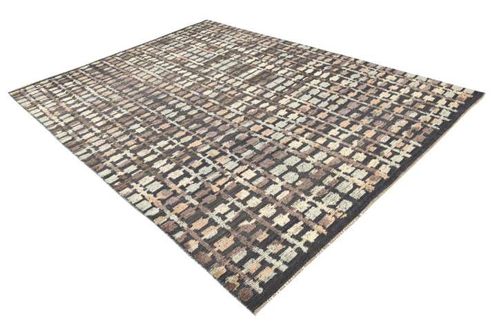 8' x 10' 9 Hand Knotted Darya Wool Rug
