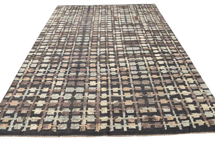 8' x 10' 9 Hand Knotted Darya Wool Rug