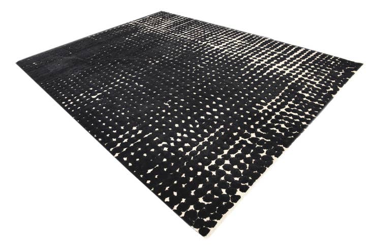 Detail image of 8' 10 x 12' Hand Knotted Darya Wool Rug