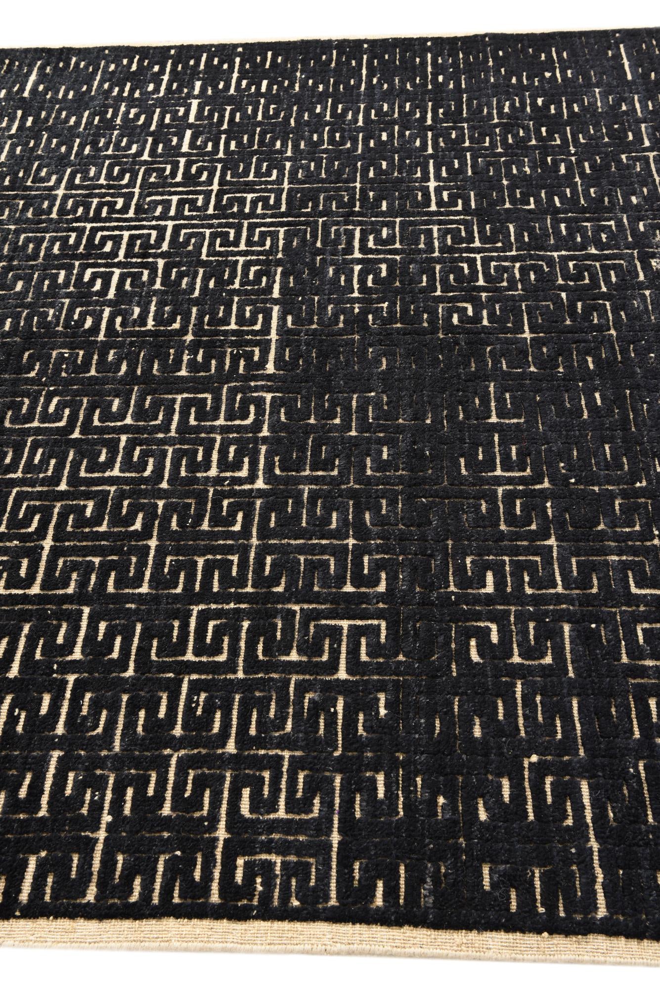 6' 7 x 10' Hand Knotted Darya Wool Rug