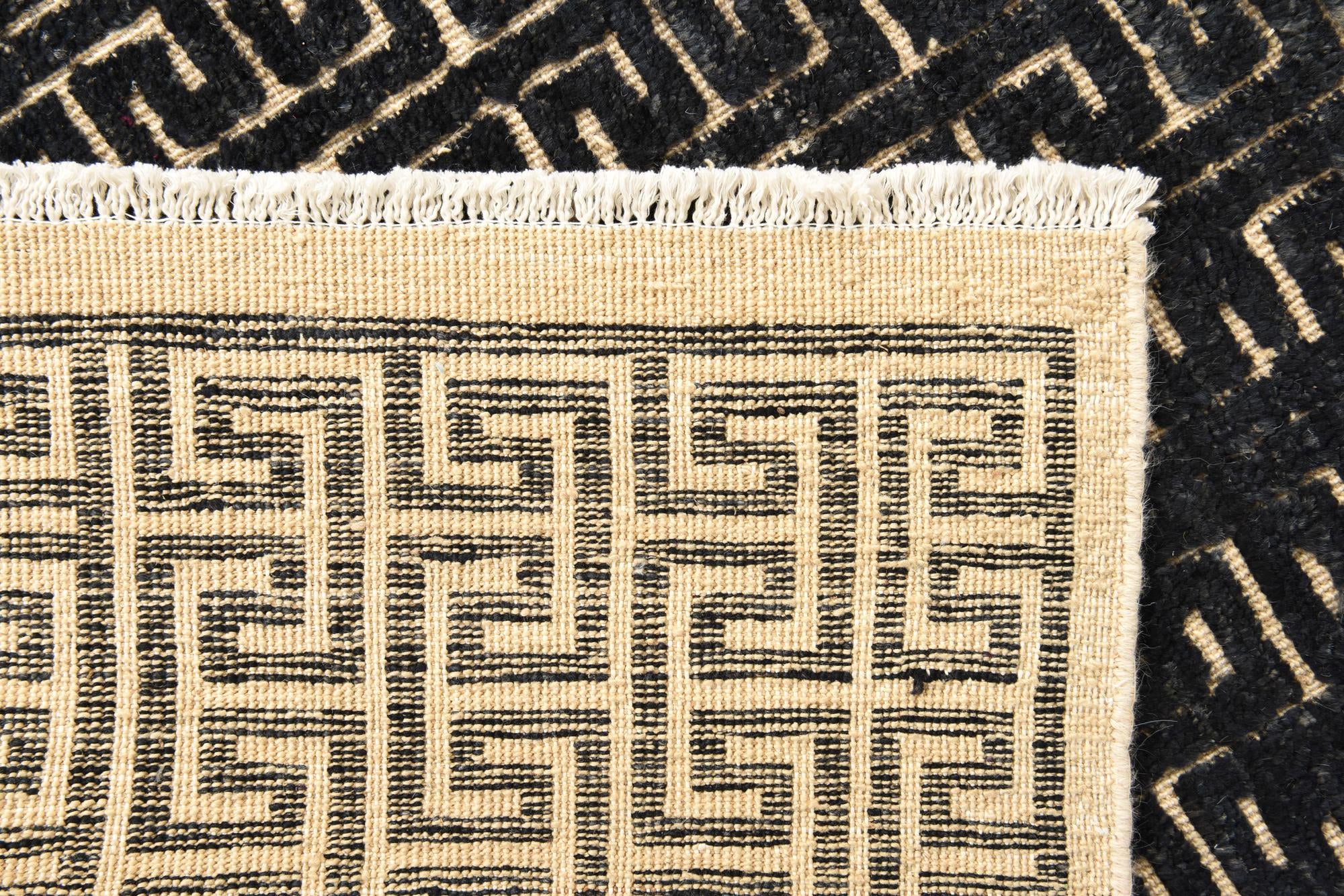 6' 7 x 10' Hand Knotted Darya Wool Rug