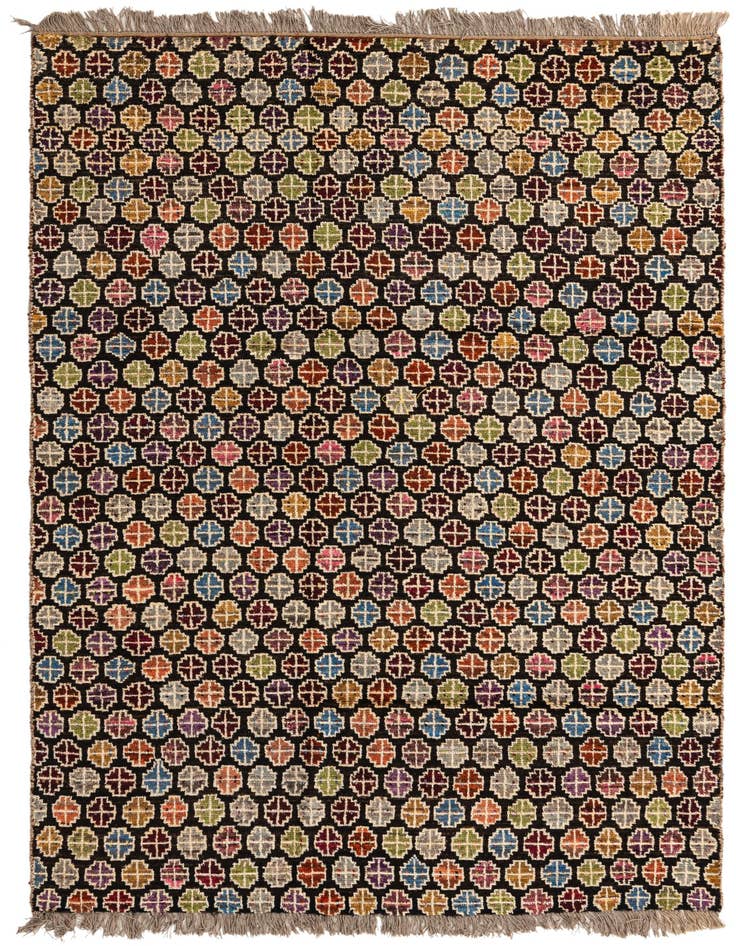 Detail image of 6' 2 x 9' Hand Knotted Darya Wool Rug