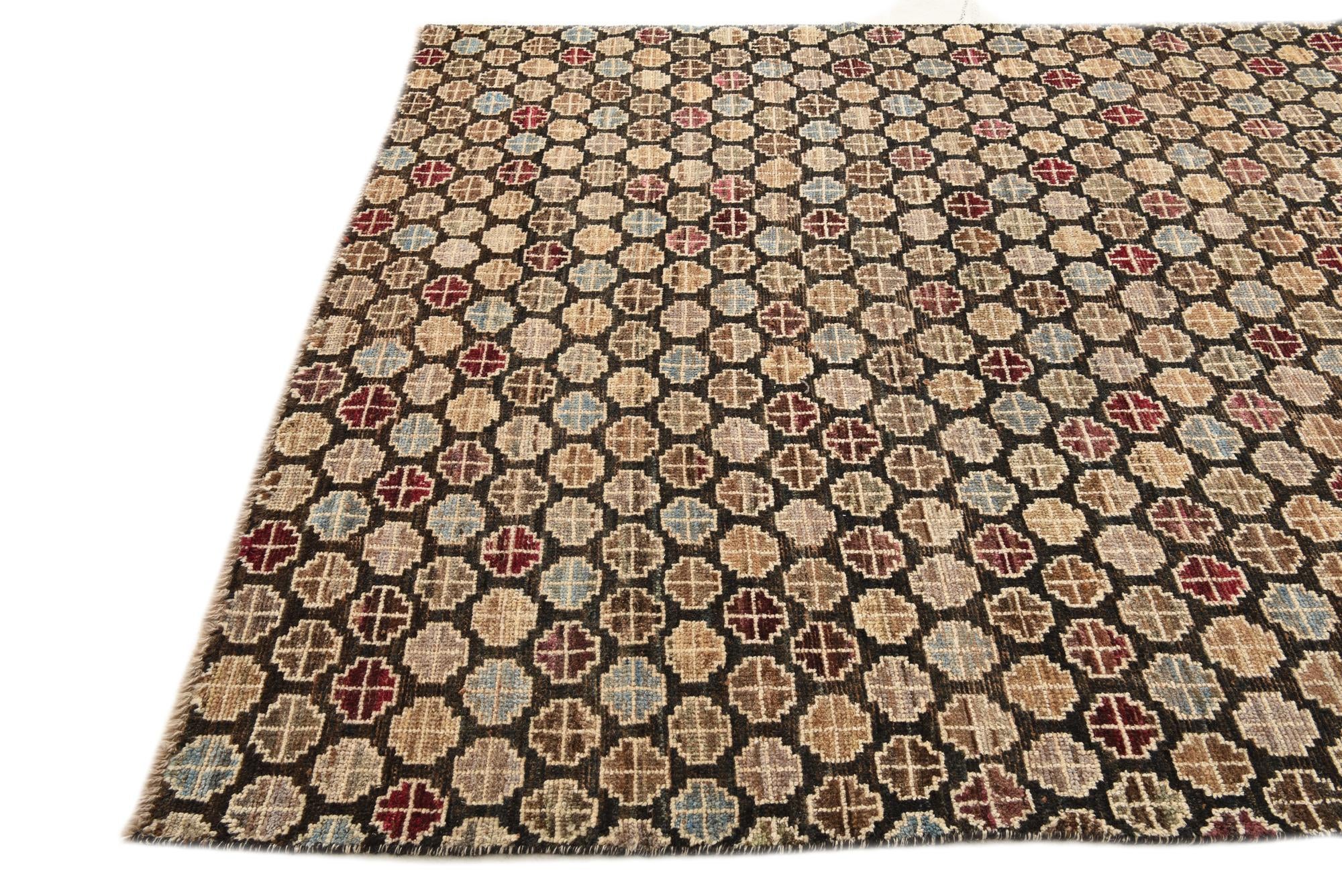 6' x 9' 1 Hand Knotted Darya Wool Rug