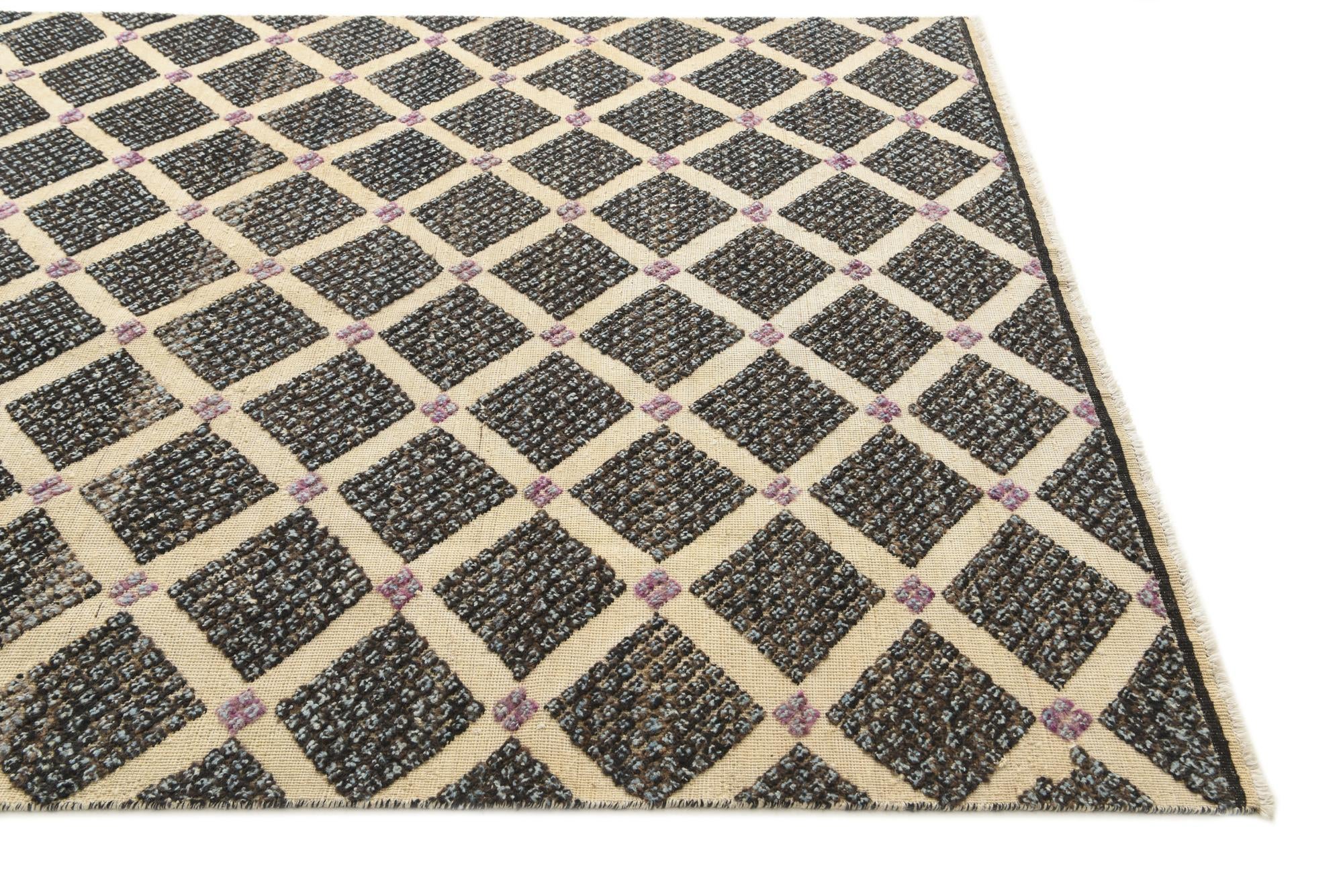 6' 5 x 10' 2 Hand Knotted Darya Wool Rug