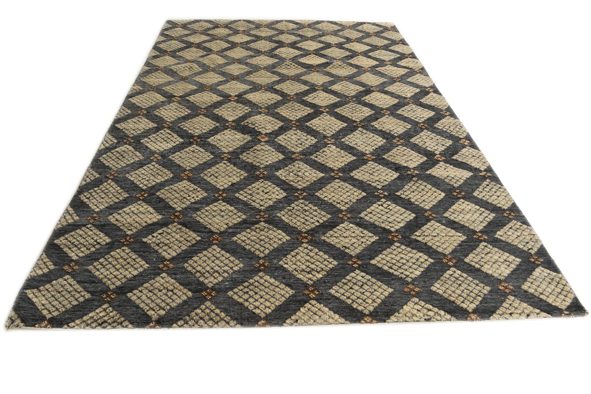 6' 6 x 10' 1 Hand Knotted Darya Wool Rug