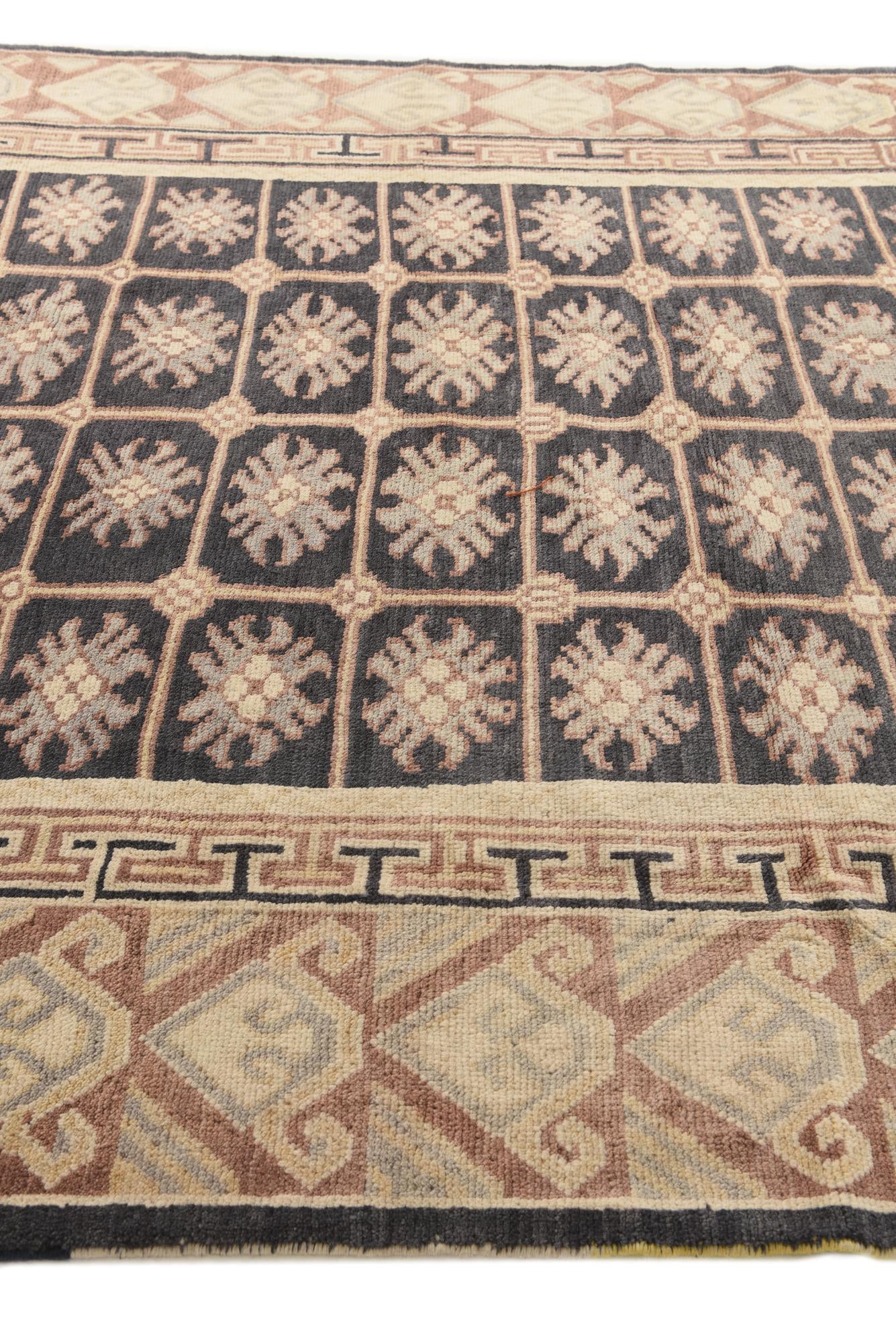 6' 9 x 10' Hand Knotted Darya Wool Rug