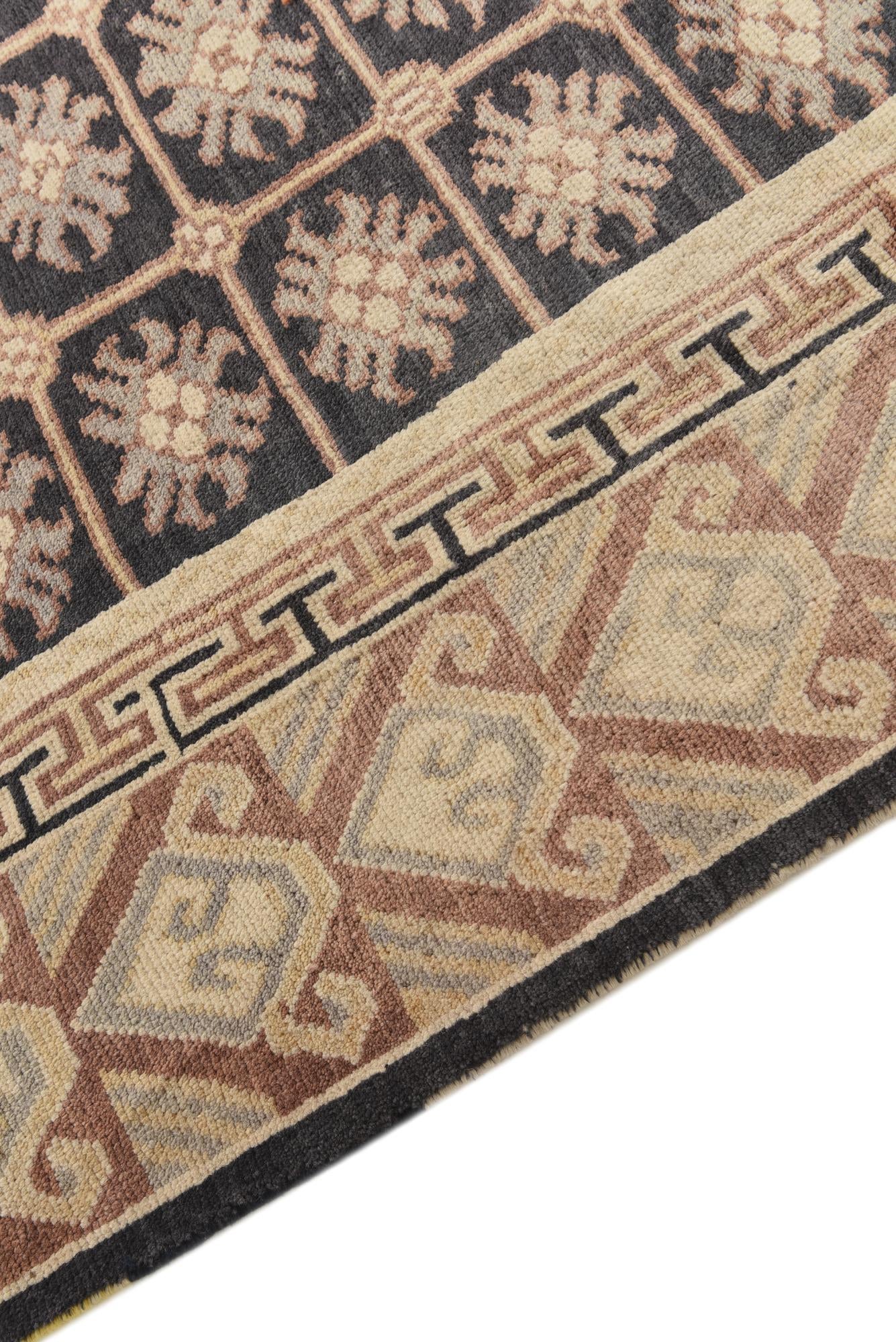 6' 9 x 10' Hand Knotted Darya Wool Rug