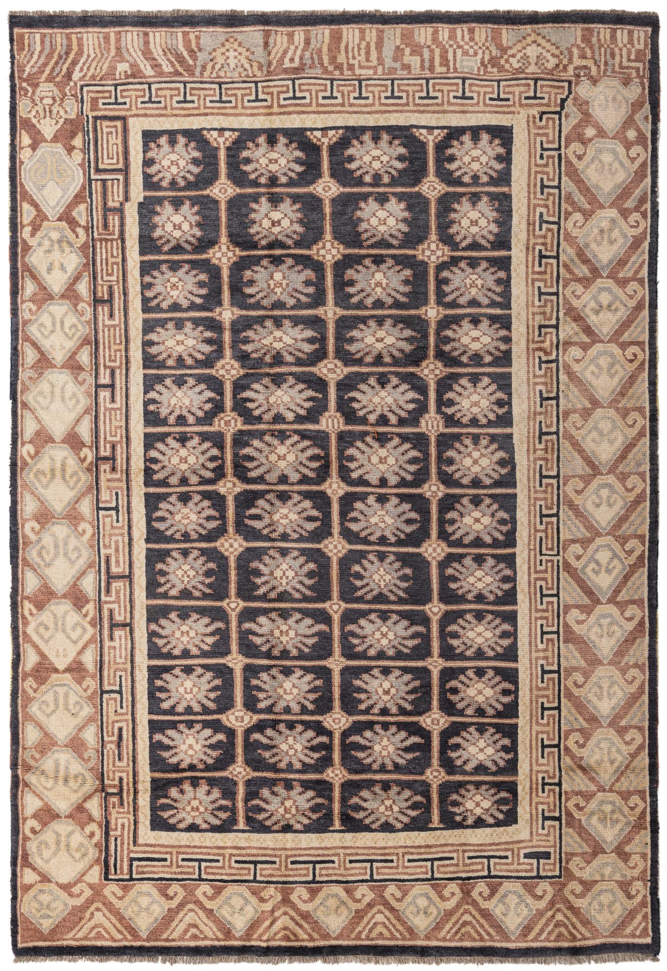 6' 9 x 10' Hand Knotted Darya Wool Rug