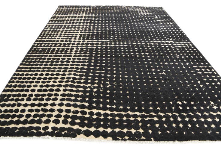 Detail image of 8' 8 x 12' Hand Knotted Darya Wool Rug