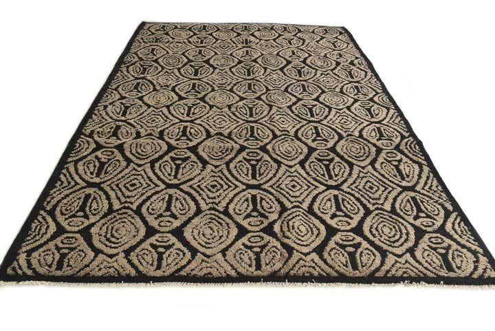 6' 7 x 9' 6 Hand Knotted Darya Wool Rug