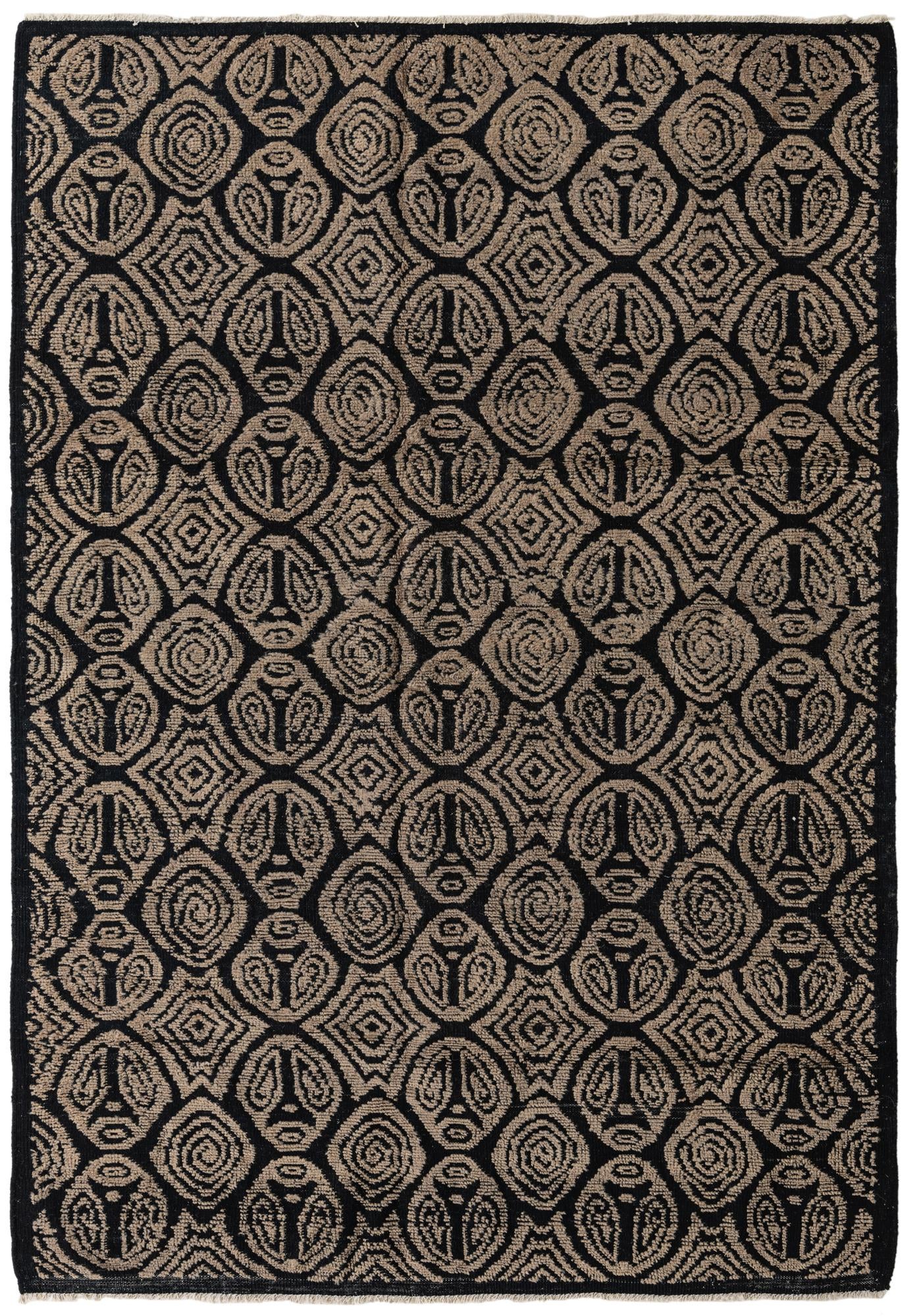 6' 7 x 9' 6 Hand Knotted Darya Wool Rug