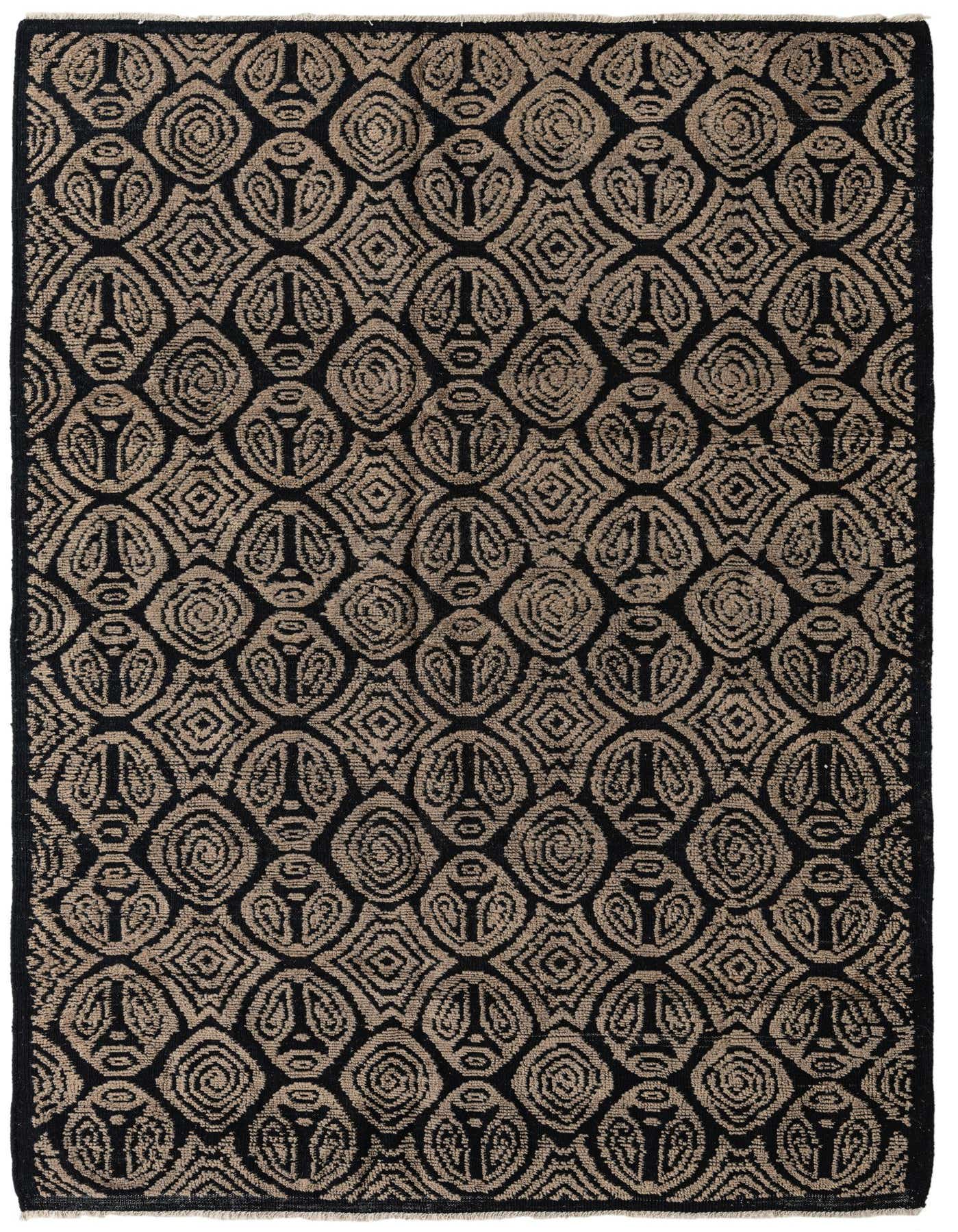 6' 7 x 9' 6 Hand Knotted Darya Wool Rug
