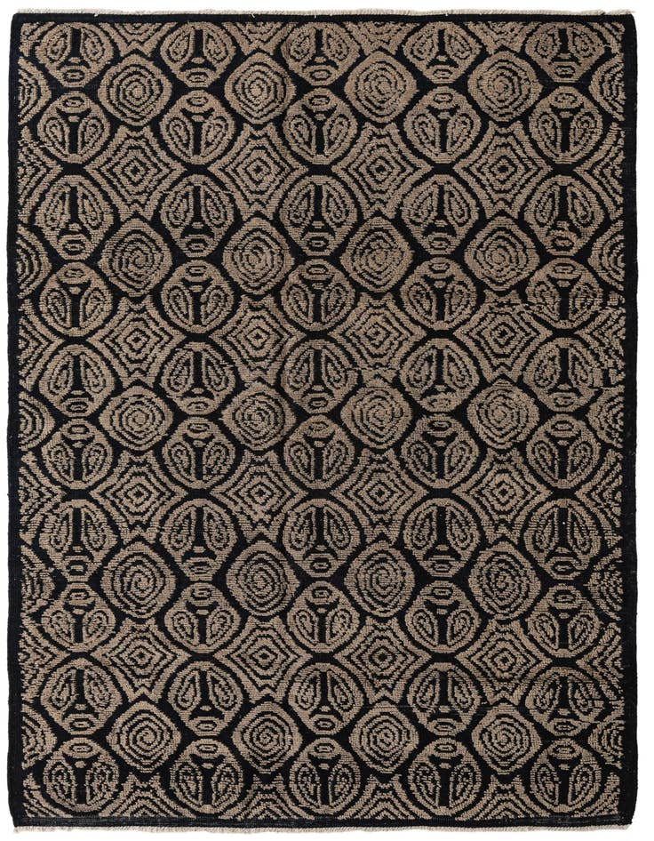 Detail image of 6' 7 x 9' 6 Hand Knotted Darya Wool Rug