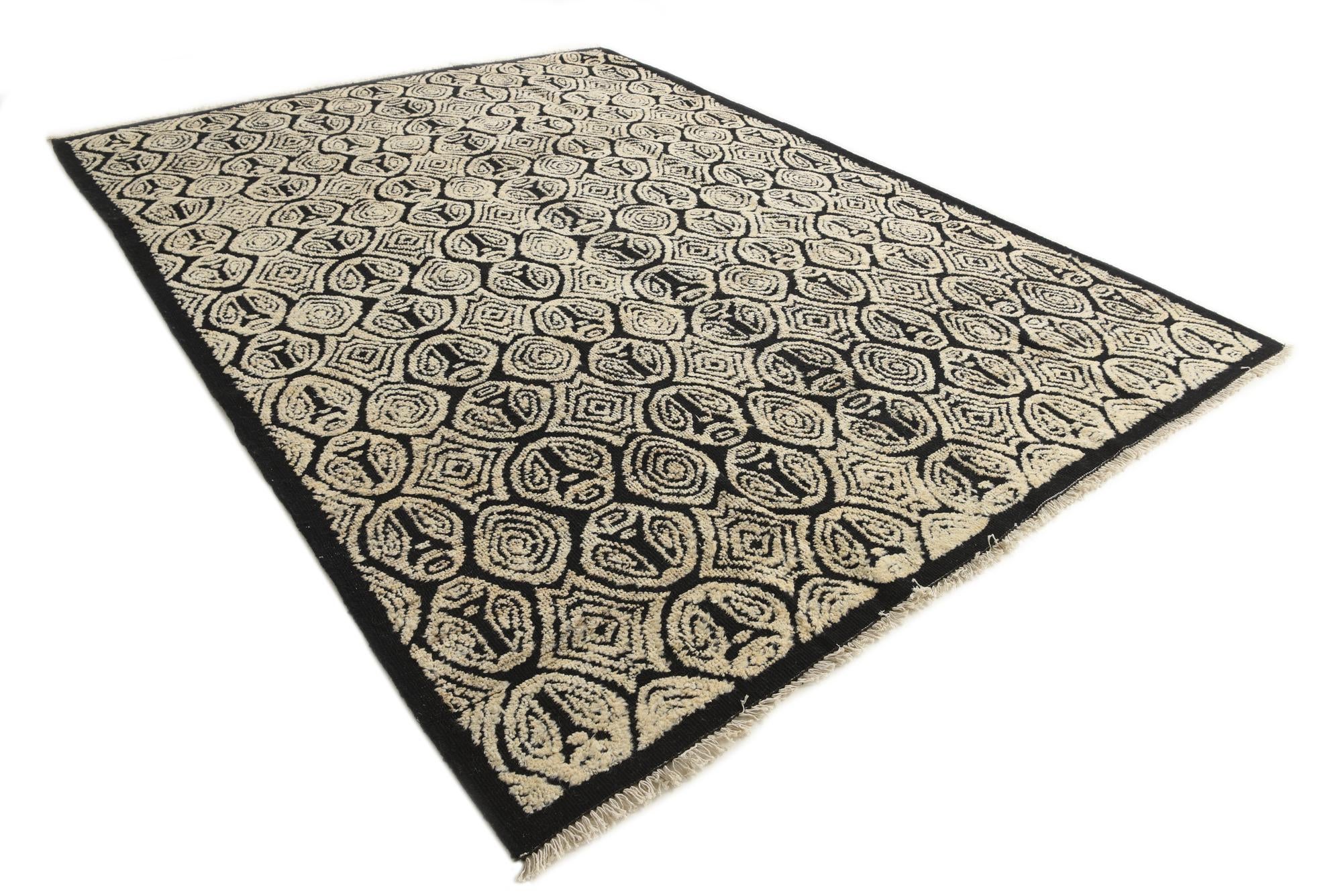 9' 1 x 12' 5 Hand Knotted Darya Wool Rug